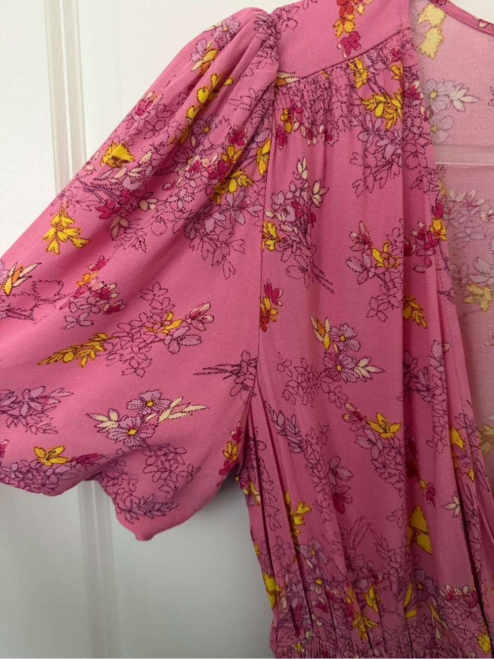 Pink Floral Ruffle Mini Dress - Picture 5 of 5